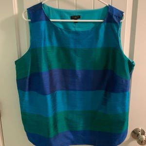 Talbots silk sleeveless top.